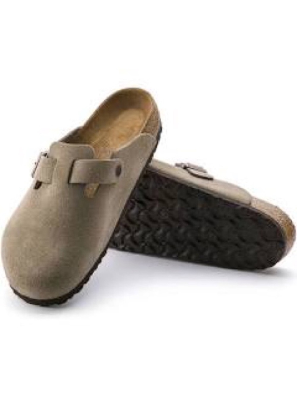Birkenstock Boston Taupe Clogs Soft Footbed Unisex Men’s 9 Women’s 11 Narrow